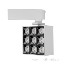 Ajustable white body square track lights 24W